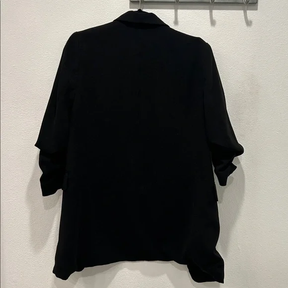 🖤 H&M Ruched 3/4 Sleeve Blazer - Picture 3 of 6